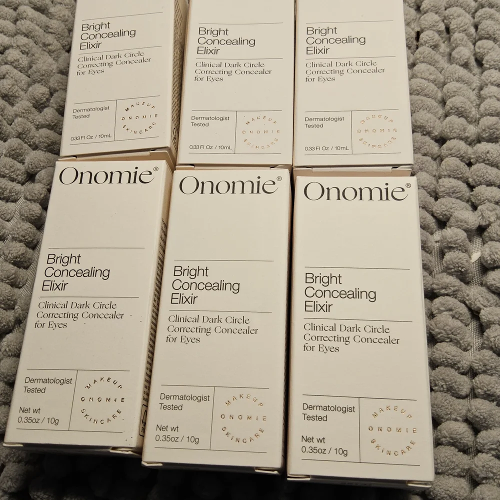 New in Box Bundle of Onomi Bright Concealing Elixir 6 different shades